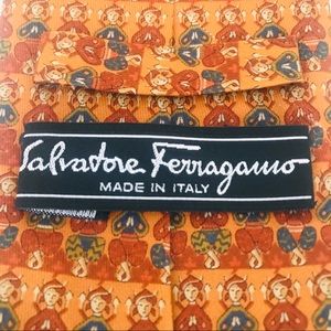 Salvatore Ferragamo Silk Tie: Yoga Pose Woman